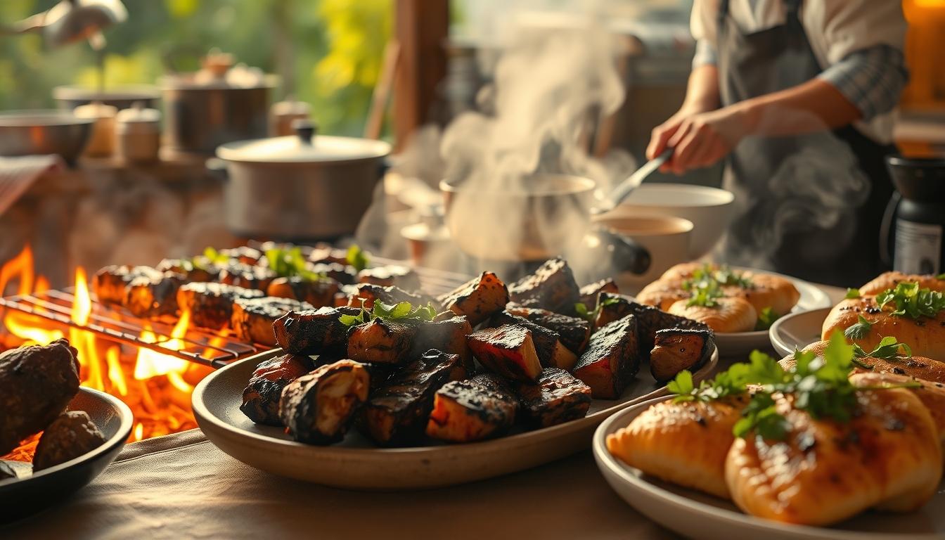 Home cook preparing ingredients in the kitchen